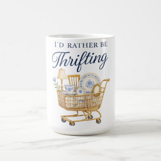 I'd Rather Be Thrifting Sticker Coffee Mug
