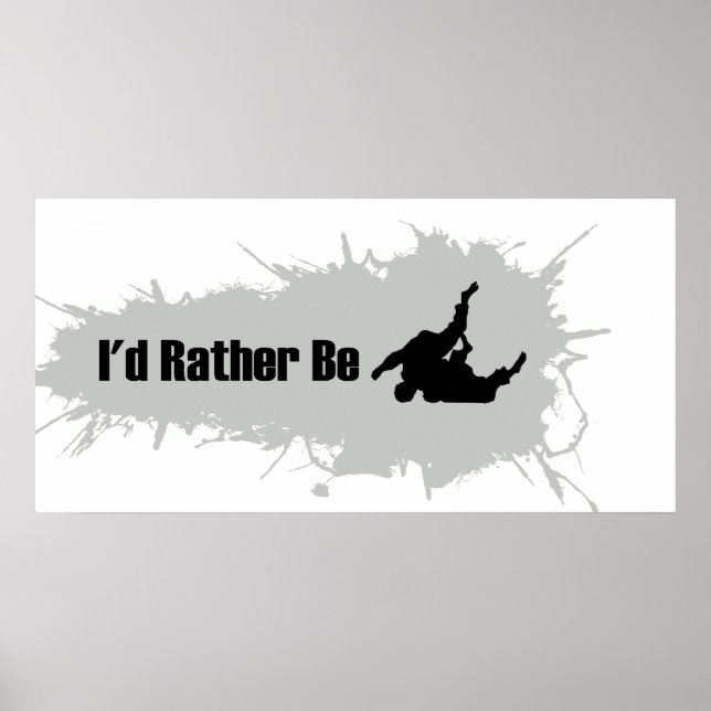 I'd Rather Be Wrestling Poster (Front)