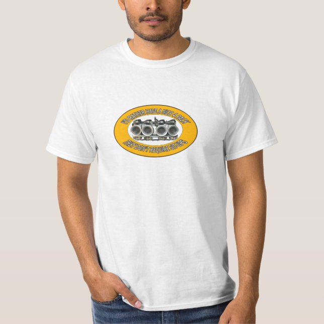 I'd rather have a 4 pac, they don't require situps T-Shirt (Front)