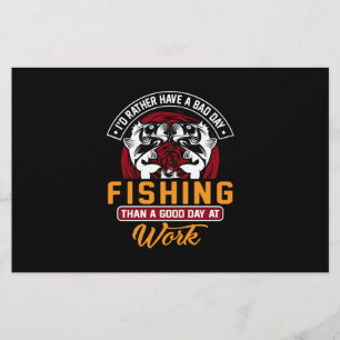 I'd Rather Have A Bad Day Fishing  Stationery