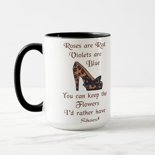 I'd Rather Have Shoes Mug (Left)