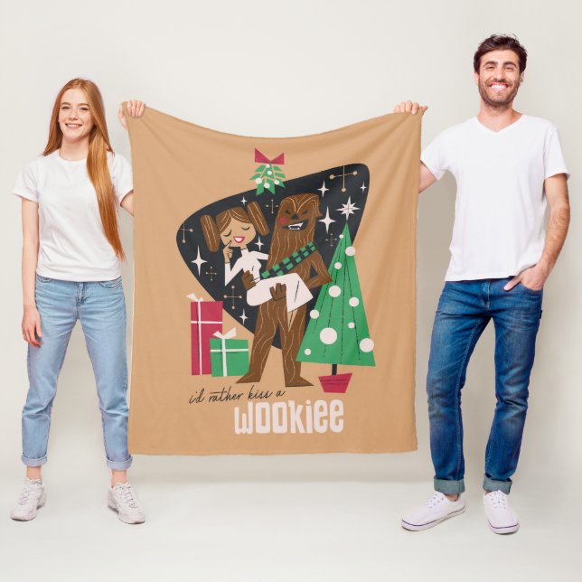 I'd Rather Kiss a Wookieee Fleece Blanket (In Situ)