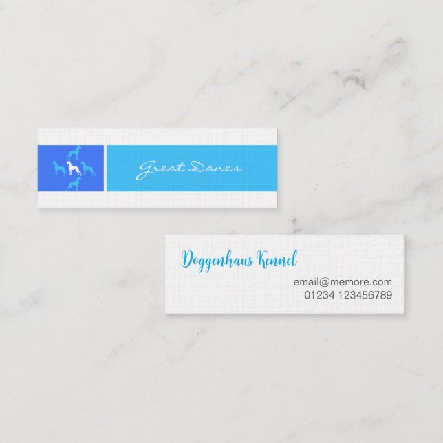 ID Series Great Dane Mini Business Card (Front/Back)