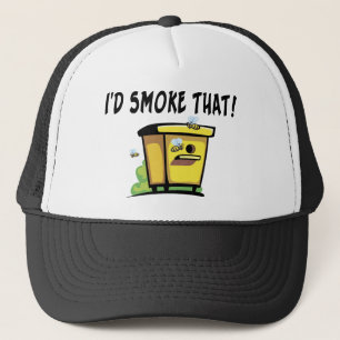 I'd Smoke That Bee Hive Trucker Hat