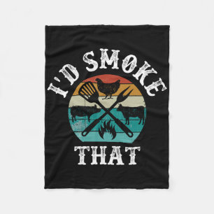 I'd Smoke That  Fleece Blanket