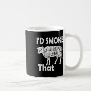 Id Smoke That Funny Barbeque Grilled Bbq Meat Love Coffee Mug