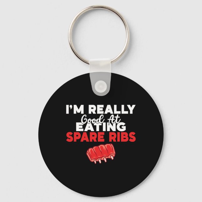 I'd Smoke That Funny Bbq Weed  Keychain (Front)