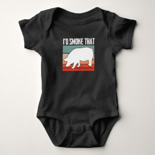 Id Smoke That  Smoker Grill Barbecue Meat Baby Bodysuit