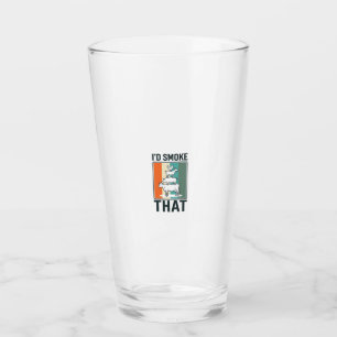 Id Smoke That Vintage BBQ Farm Animals Design Glass
