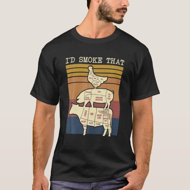 I'd Smoke That Vintage T-Shirt (Front)