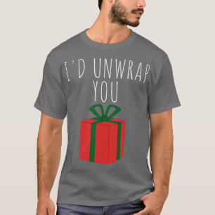 Id Unwrap You Christmas Humour Rude Offensive Inap T-Shirt