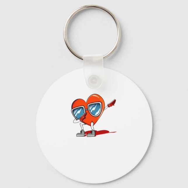 Id Write A Card But I Hate You Valentines Day Humo Keychain (Front)
