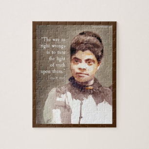 Ida B Wells And "Truth" Quote Jigsaw Puzzle