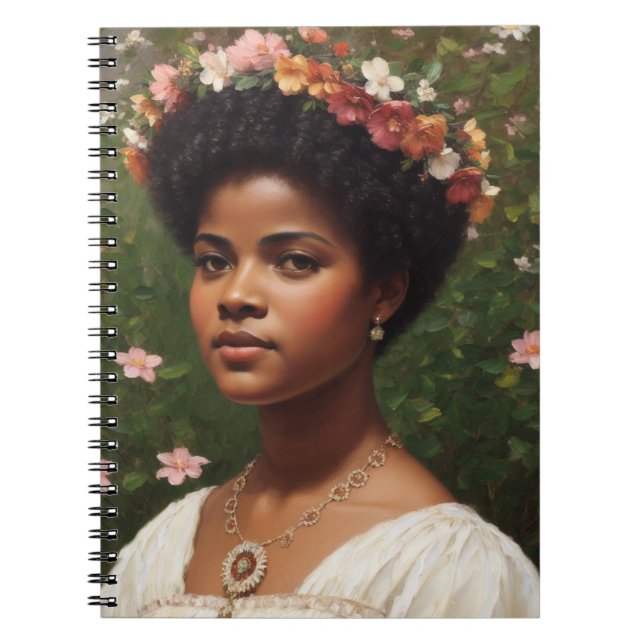 Ida B Wells Floral Art Tribute Notebook (Front)