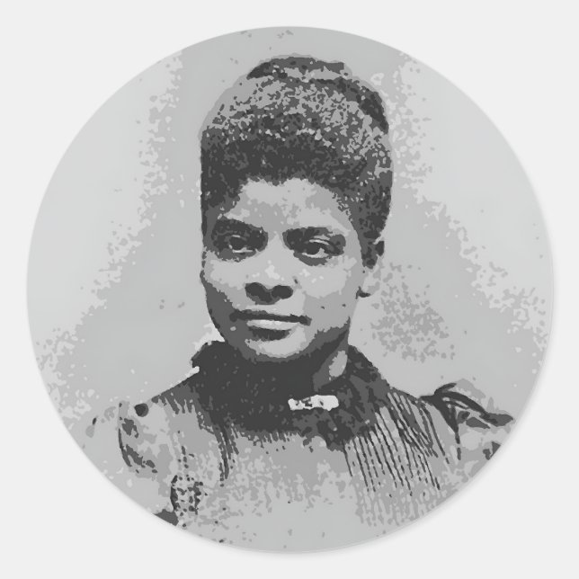 Ida B Wells Image Classic Round Sticker (Front)