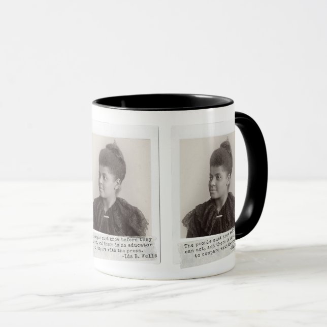 Ida B. Wells Quote - Great Black Women in History  Mug (Front Right)