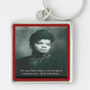 Ida B Wells & Truth Quote Keychain