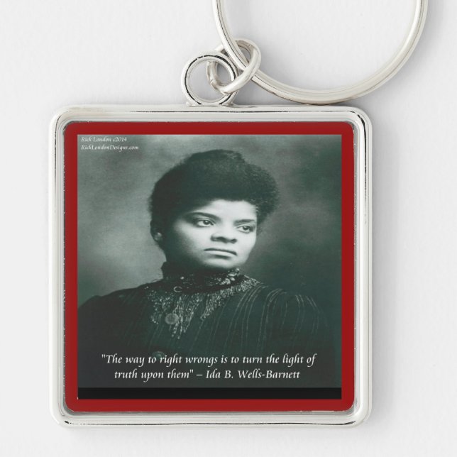 Ida B Wells & Truth Quote Keychain (Front)