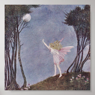 Ida Rentoul Print - Mooncatcher