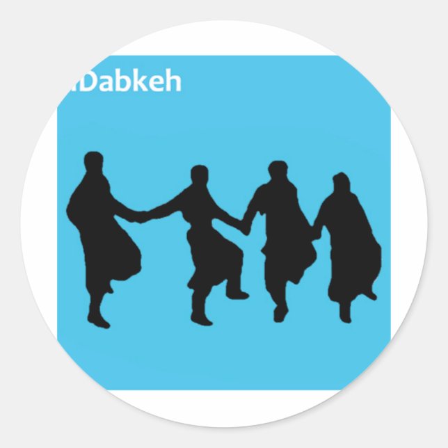 iDabkeh Classic Round Sticker (Front)