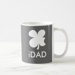 iDad Mug with lucky clover Apple Parody