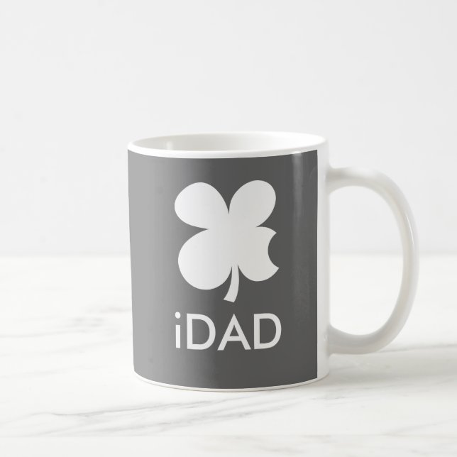iDad Mug with lucky clover | Apple Parody (Right)