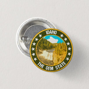 Idaho 1 Inch Round Button