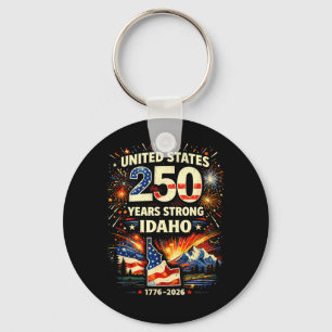 Idaho 250 Years Strong Mountain Shirt United Keychain