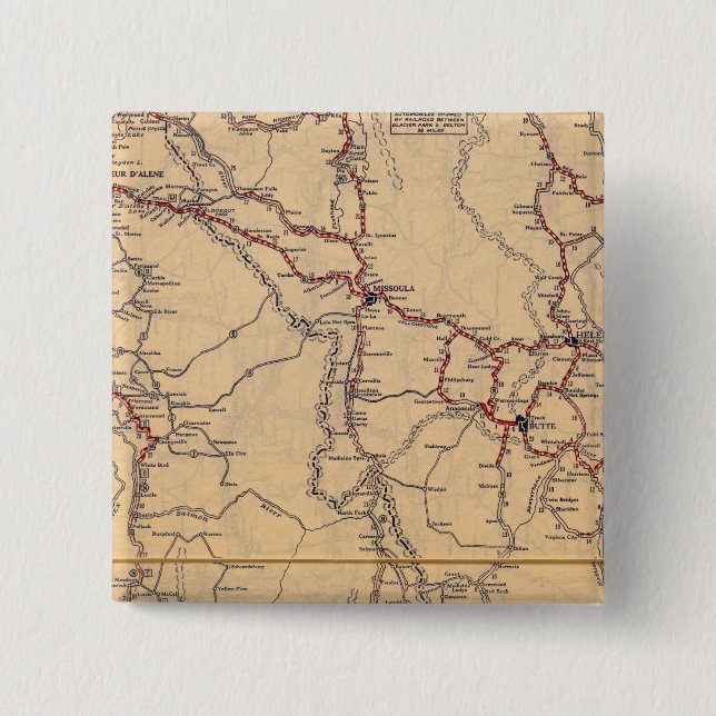Idaho 2 inch square button (Front)