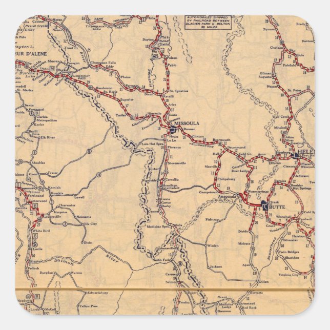 Idaho 2 square sticker (Front)