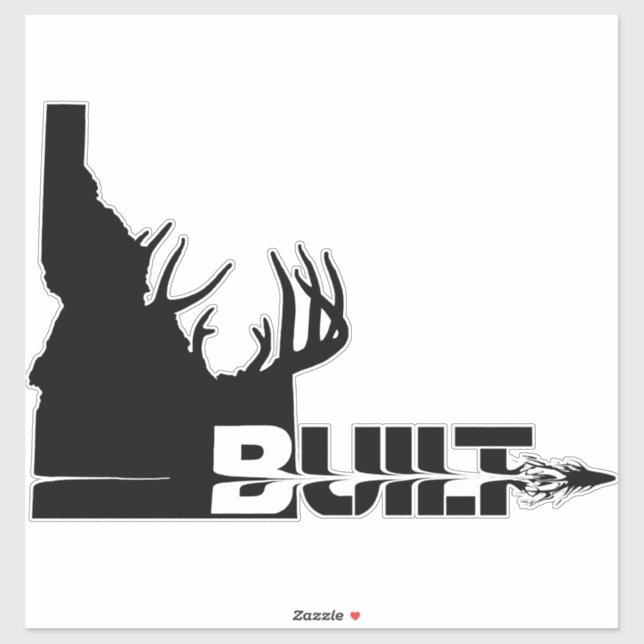 Idaho Built Deer Hunter Vinyl Decal (Sheet)