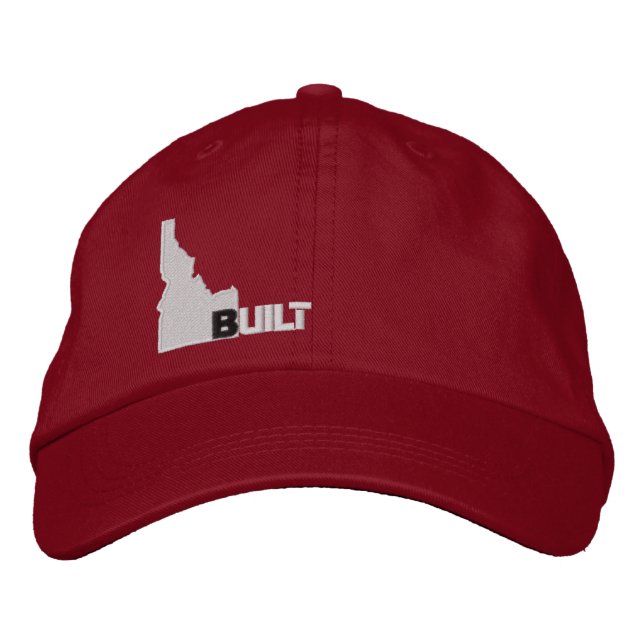 Idaho Built Embroidered Baseball Cap (Front)