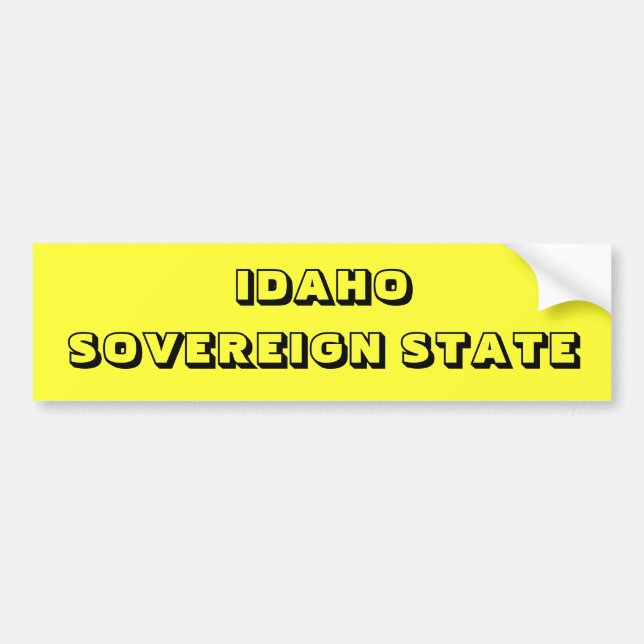 IDAHO BUMPER STICKER (Front)