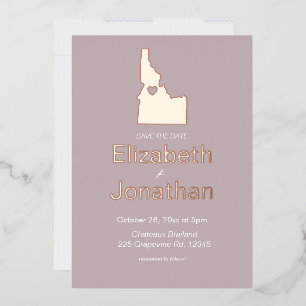 Idaho Carte Destination Mariage Enregistrer La Dat