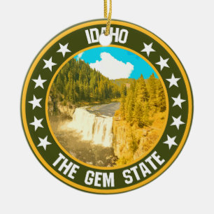 Idaho ceramic ornament