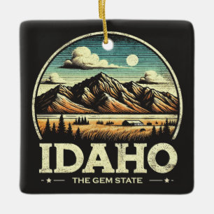 Idaho Ceramic Ornament