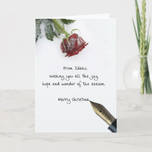 Idaho   Christmas Card, state specific Holiday Card