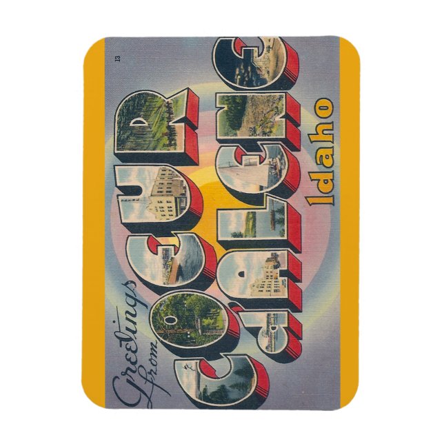 Idaho, Coeur dalene Magnet (Vertical)