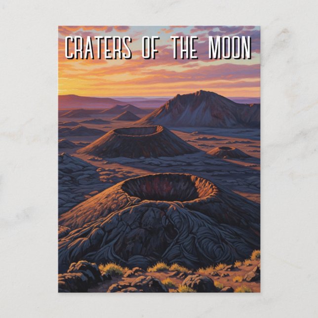 Idaho Craters of the Moon National Monument Postcard (Front)