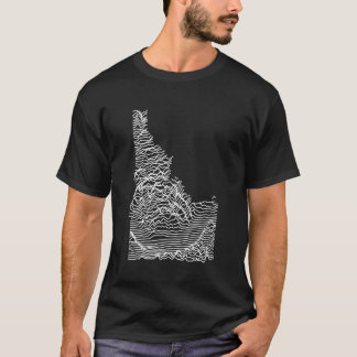 Idaho Division Unknown Elevations Joy Plot Retro M T-Shirt