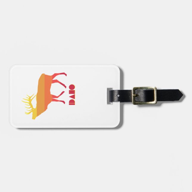 Idaho Elk Luggage Tag (Front Horizontal)
