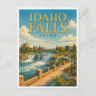 Idaho Falls Idaho River Walk GeoSaga Postcard