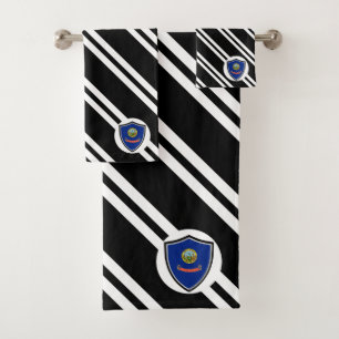 Idaho flag bath towel set