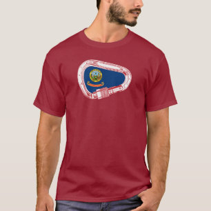 Idaho Flag Climbing Carabiner T-Shirt