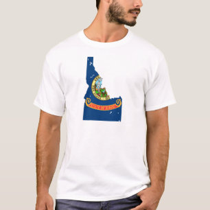 Idaho Flag Map T-Shirt