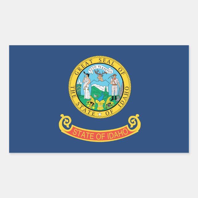Idaho Flag Sticker (Front)