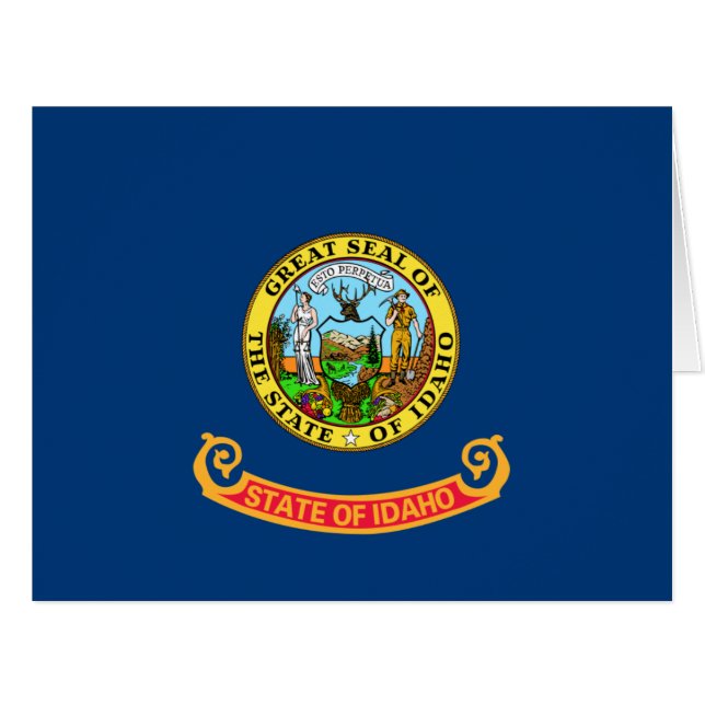 Idaho Flag: the Gem State, America Mountain West (Front Horizontal)