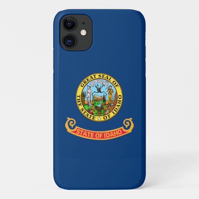 Idaho Flag: the Gem State, America Mountain West Case-Mate iPhone Case (Back)