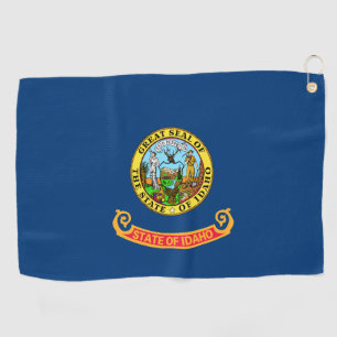Idaho Flag: the Gem State, America Mountain West Golf Towel