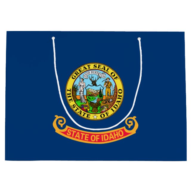 Idaho Flag: the Gem State, America Mountain West Large Gift Bag (Front)